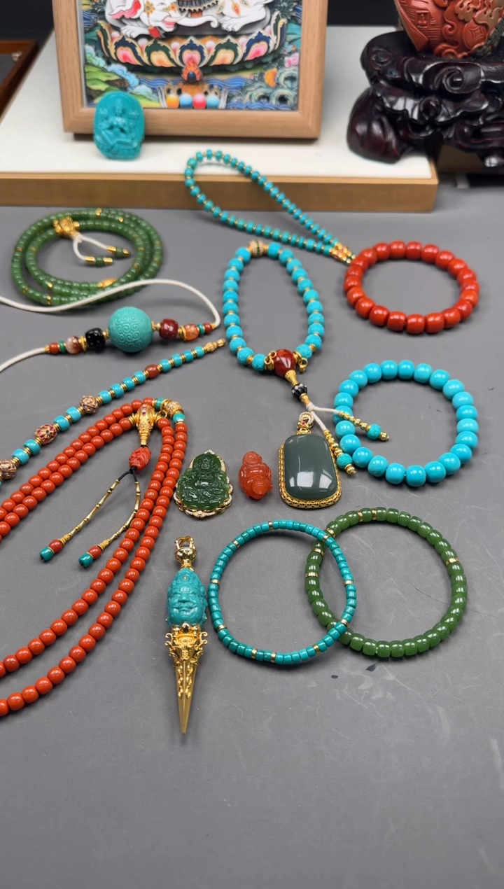 【闪购商品】南红玛瑙手串手串18K金镶嵌手串手串