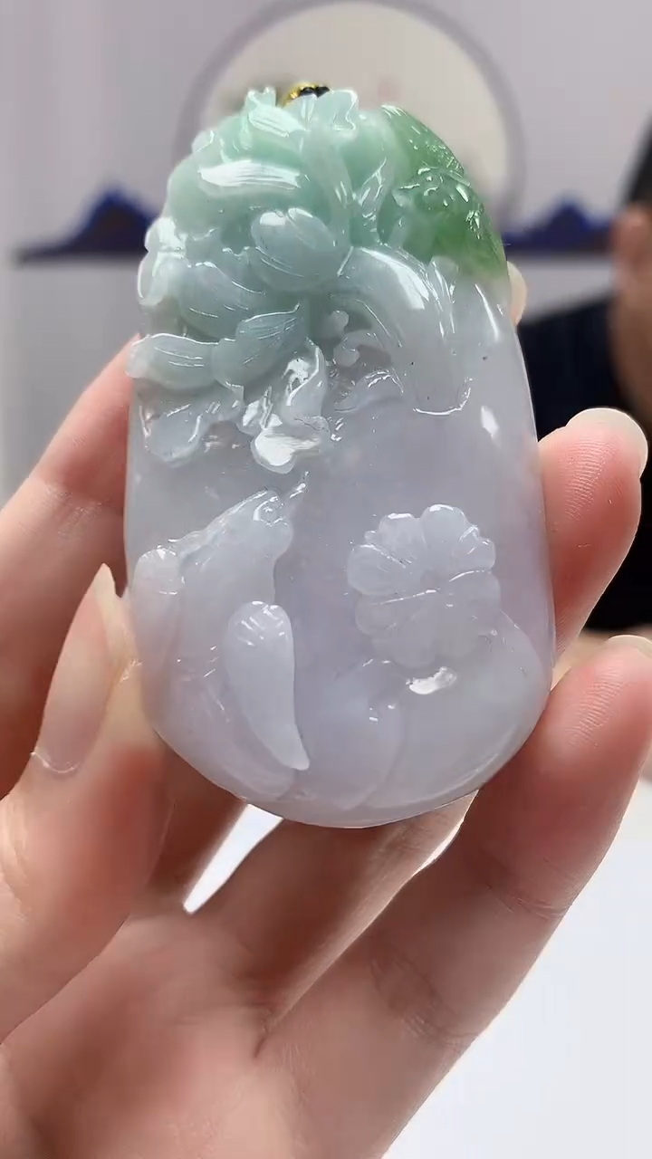 定制翡翠未镶嵌5152zm-毛货挂件72