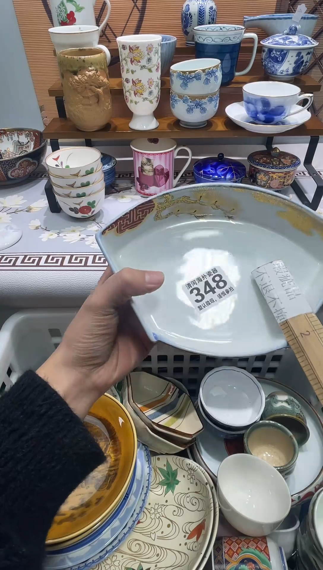 摆件月*瓷片瓷片瓷片