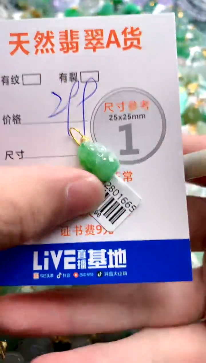 颈饰18K金镶嵌翡翠0047952309