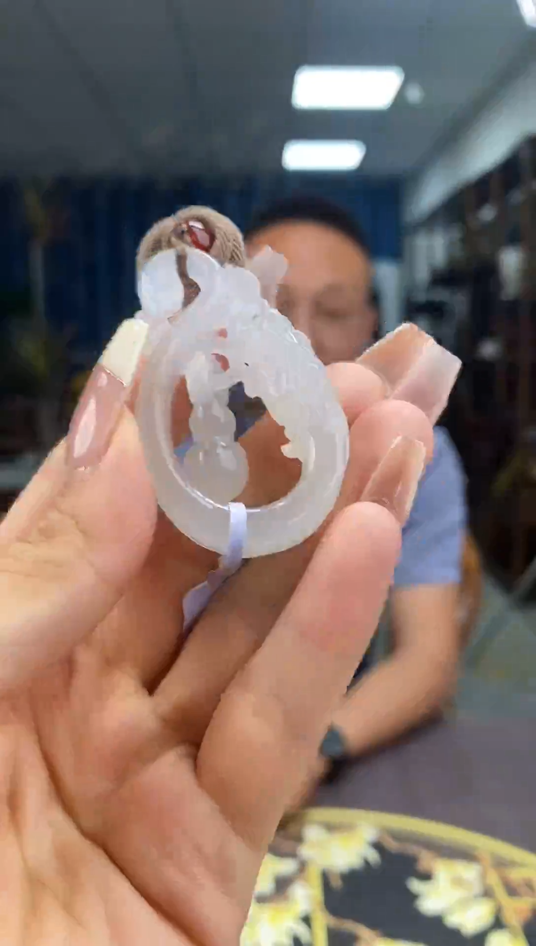 和田玉未镶嵌颈饰S620