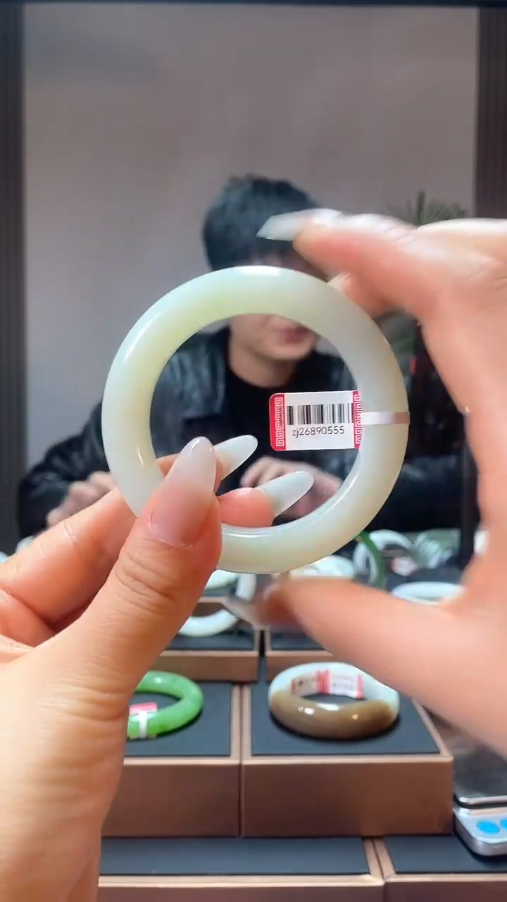 【闪购商品】和田玉手镯未镶嵌54白玉26890555