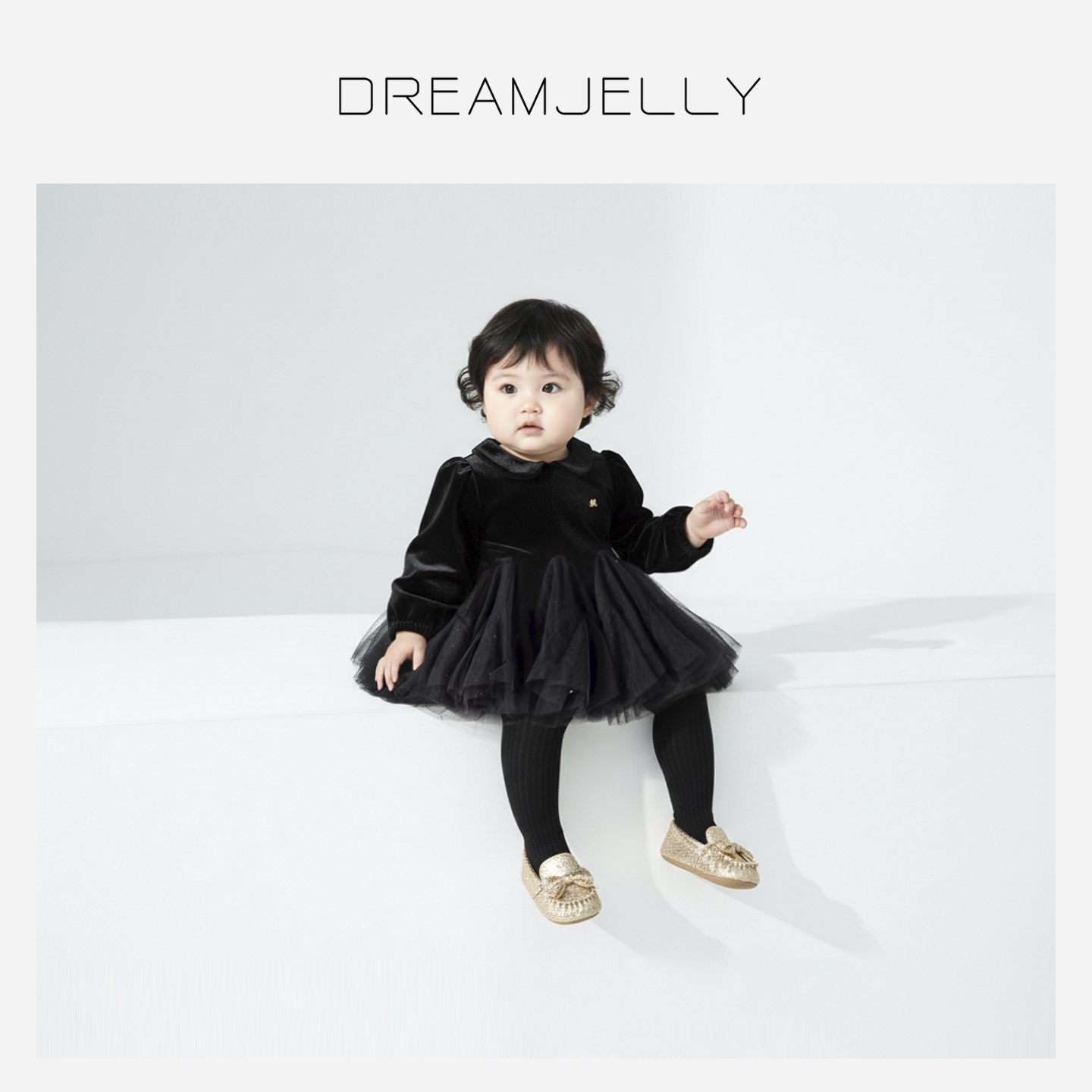 Dreamjelly宝宝秋冬新时髦神秘高级甜酷精致低调显贵丝绒连衣纱裙
