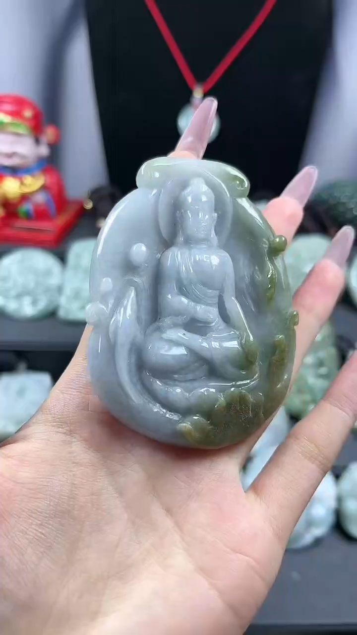 【闪购商品】翡翠颈饰未镶嵌阿弥陀佛
