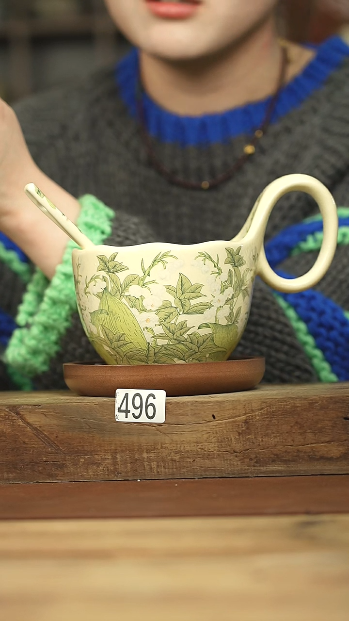 设计师系列！！新品铃兰系列 咖啡杯