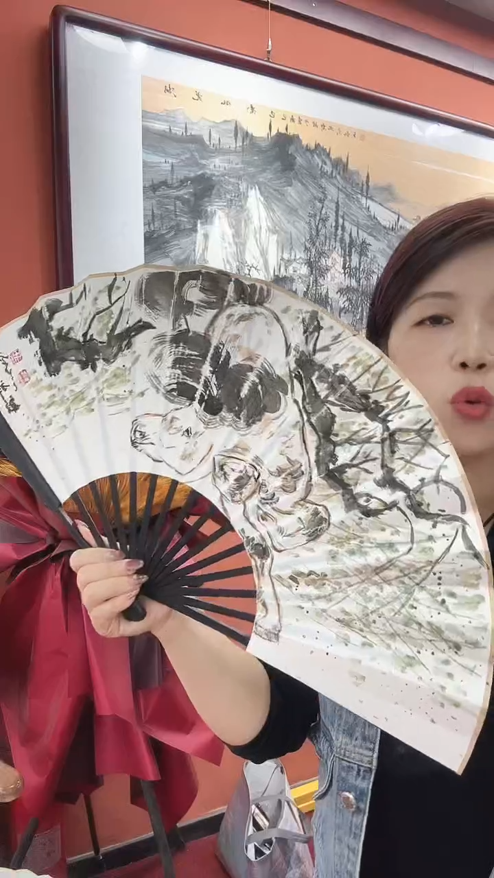 国画孟祥敏/国画/扇面