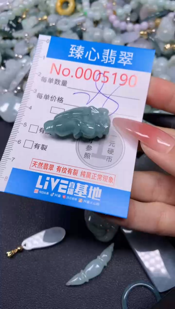 【闪购商品】翡翠颈饰未镶嵌含绳0005190