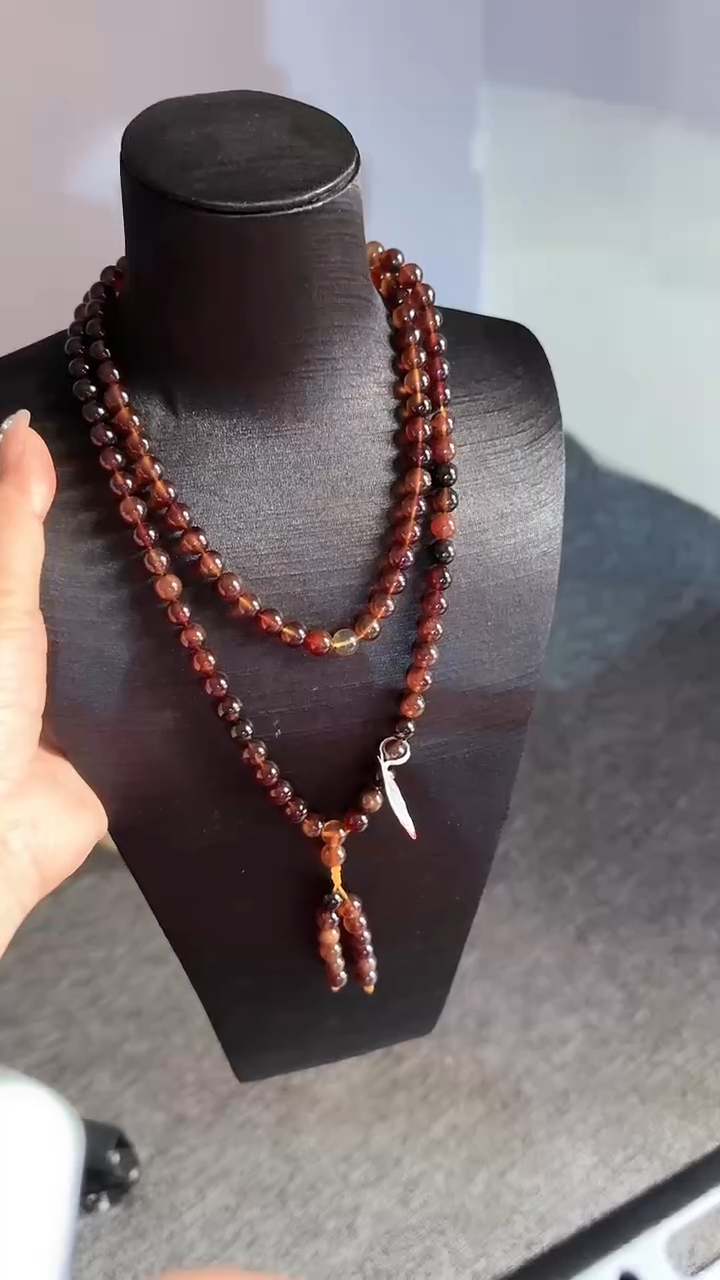 未镶嵌颈饰琥珀规格紫罗兰108#38