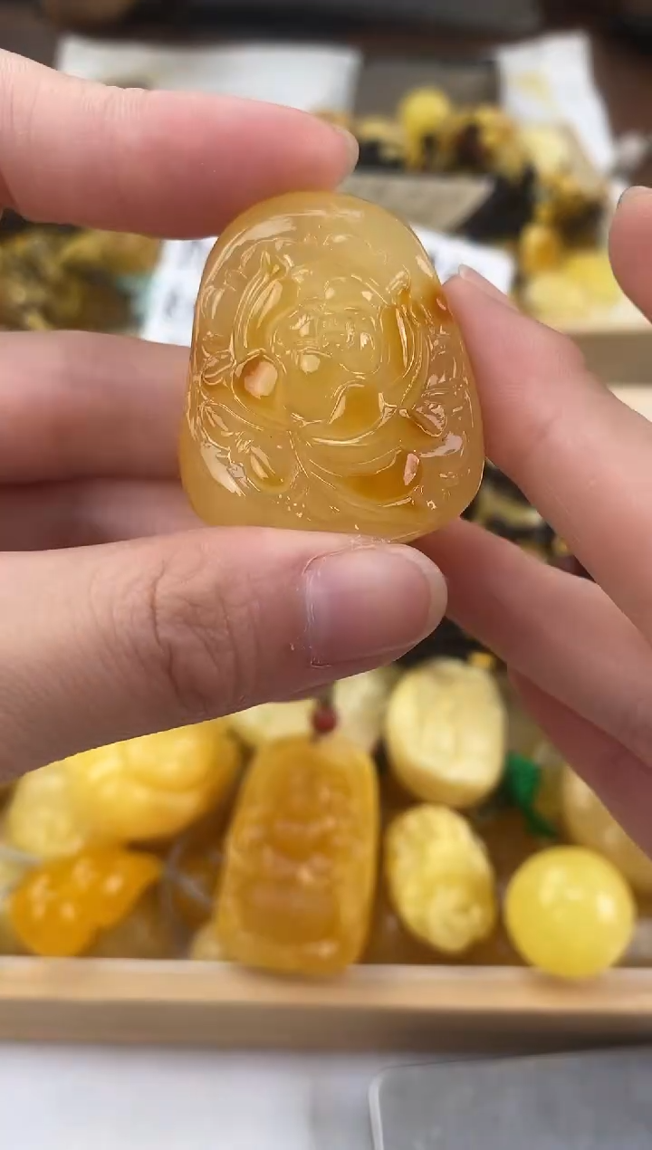 裸石琥珀未镶嵌天然琥珀蜜蜡