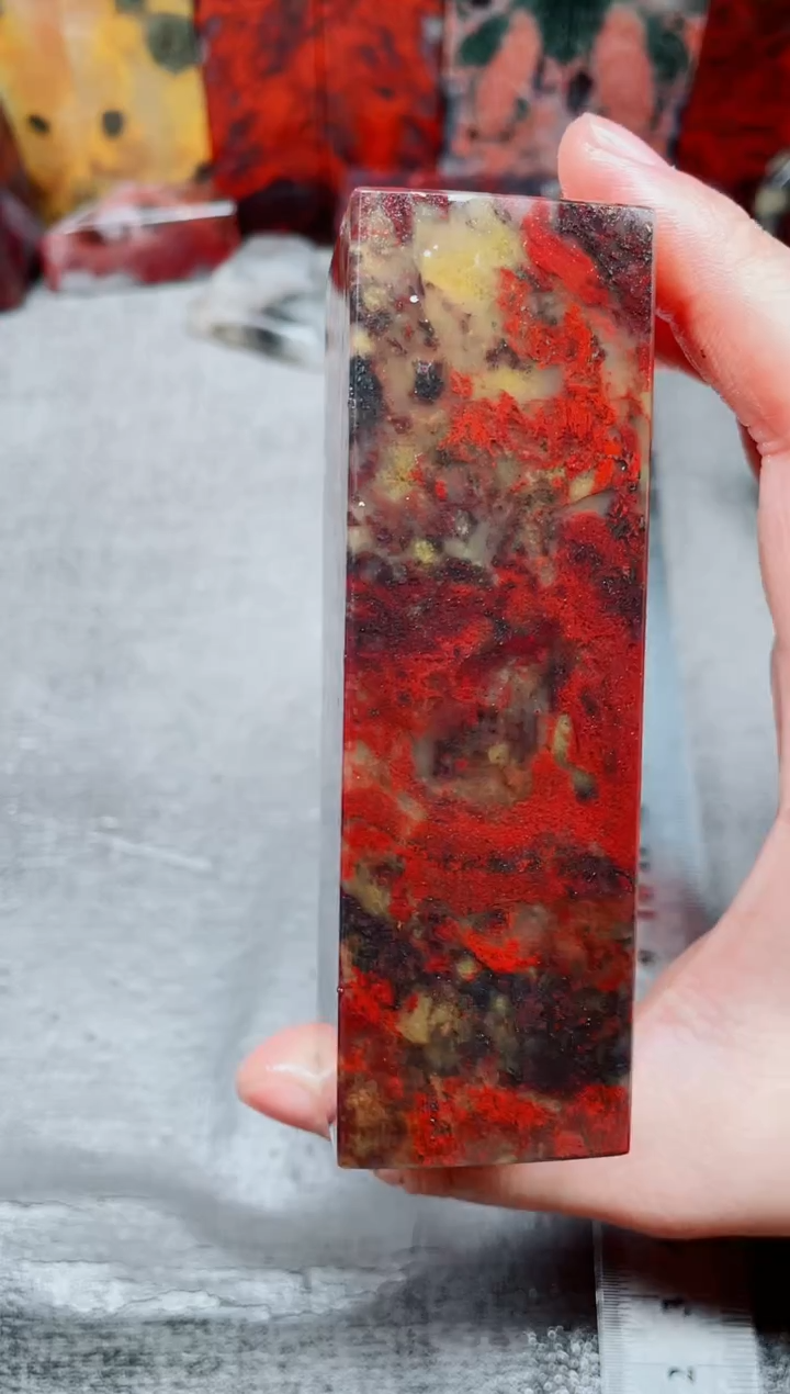 桂林鸡血玉素章3.0左右14