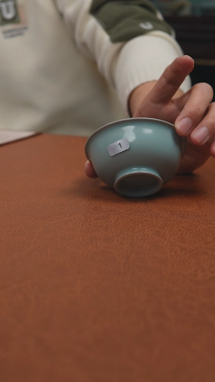 【闪购商品】杯汝州原产地原矿釉仿古压手杯