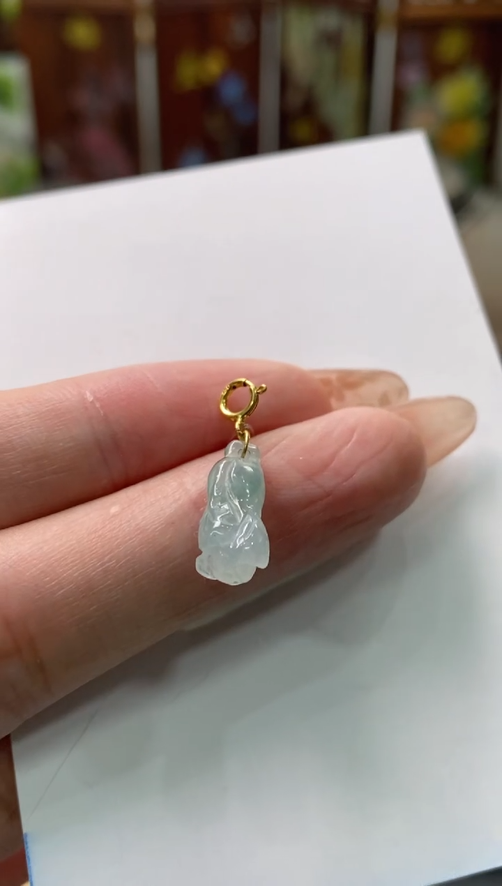 【闪购商品】翡翠颈饰18K金镶嵌净货11052