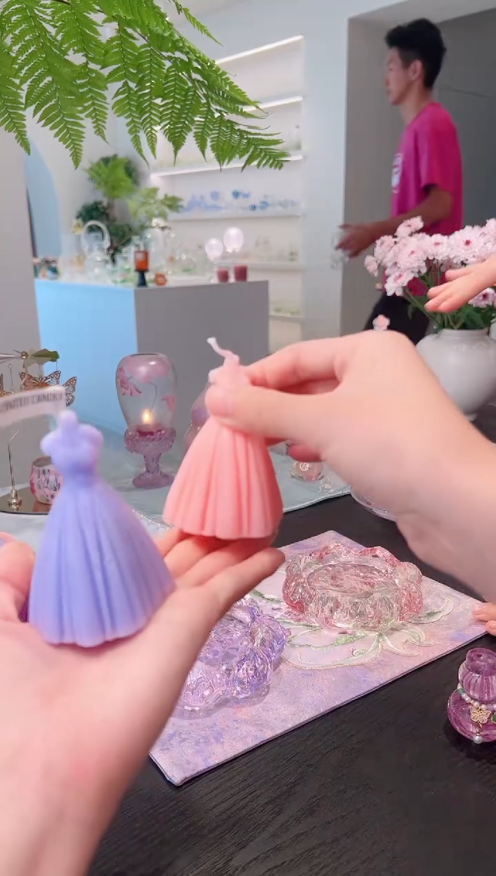 礼服蜡----1粉1紫