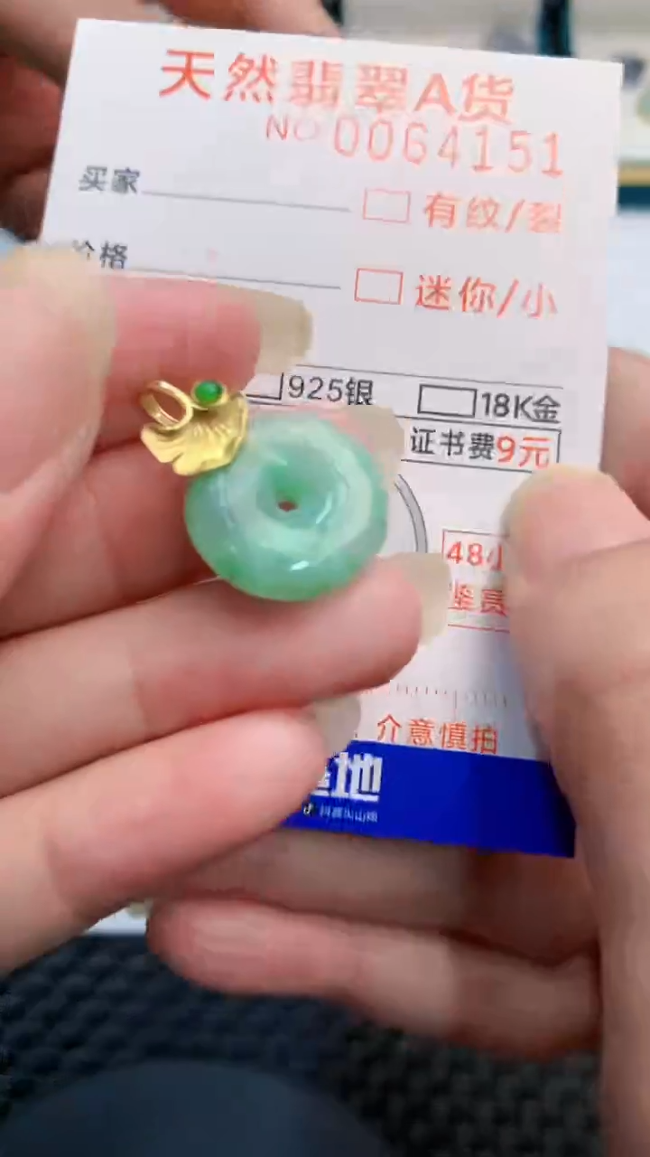 【闪购商品】翡翠颈饰银S925镶嵌            8