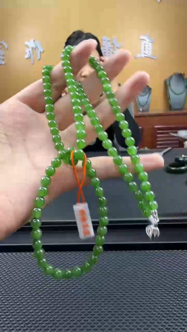 颈饰未镶嵌和田玉项链6mm