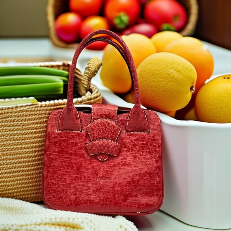 95新 LOEWE/罗意威 罗意威 红色 手提包815 0741