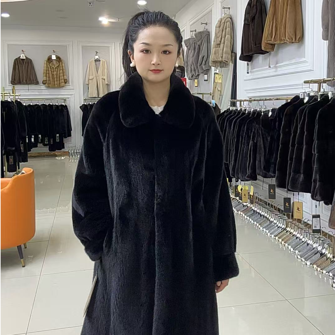 CXFS 立翻领长款保暖百搭大衣