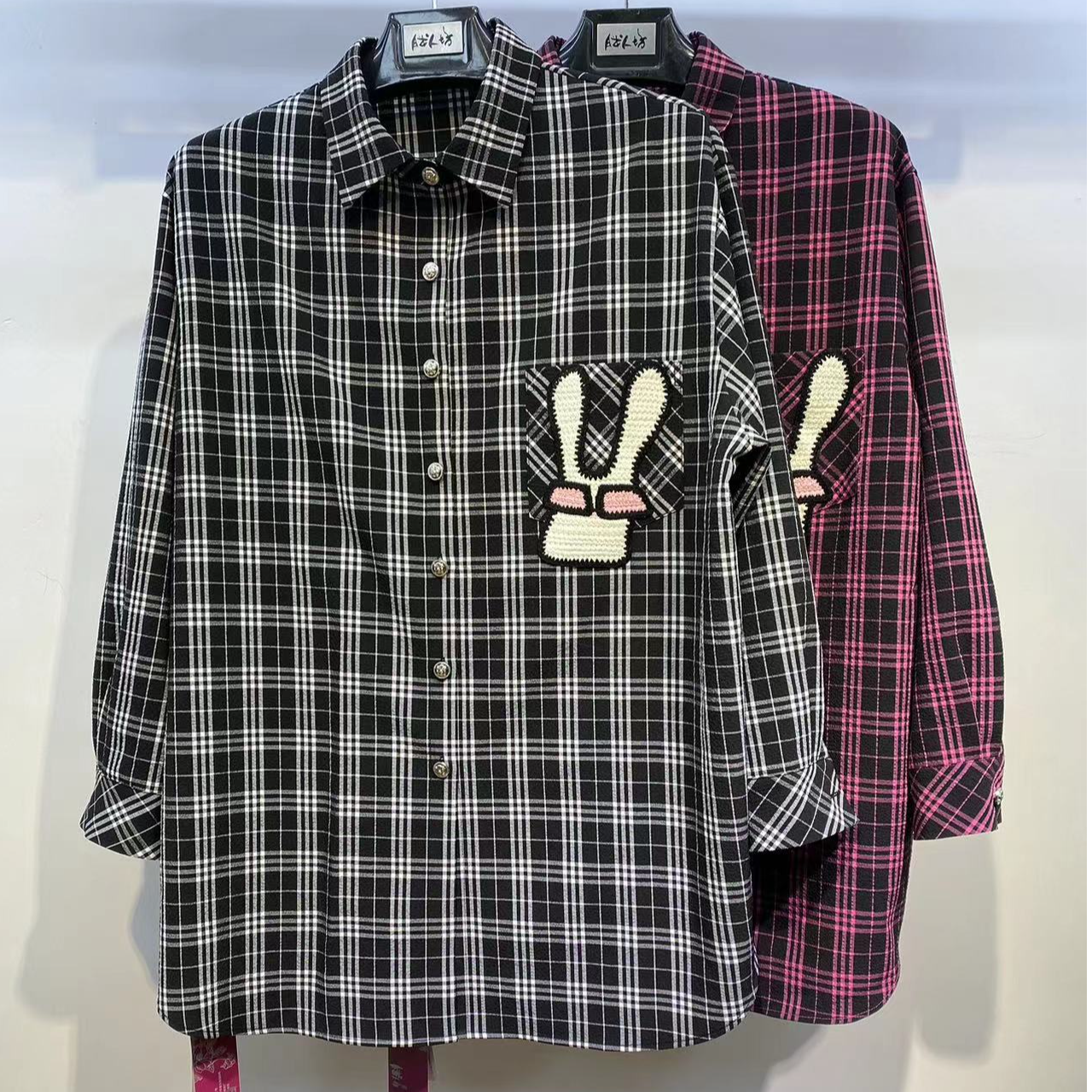 （N0)）胖人坊大码女装衬衫4029 衣长80 122