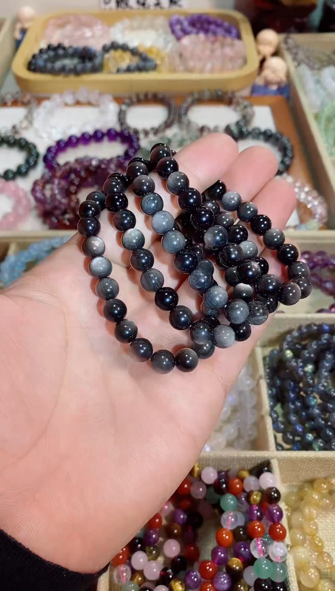 【闪购商品】水晶手链未镶嵌银耀石8m+(多样性发其一）