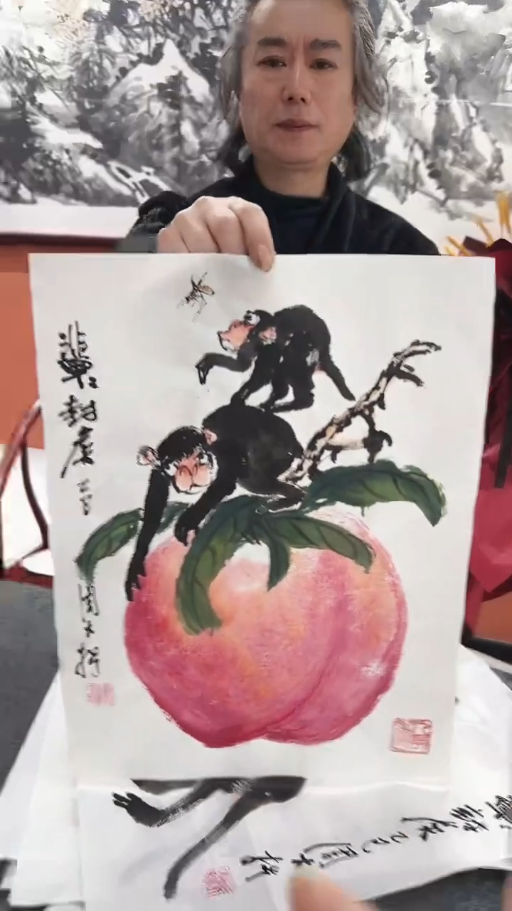 国画周大拙/国画/花鸟