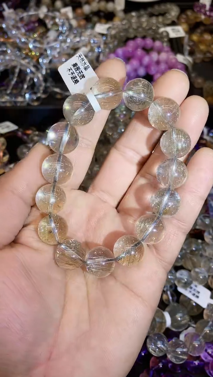 【闪购商品】水晶手链未镶嵌130 银发14mm