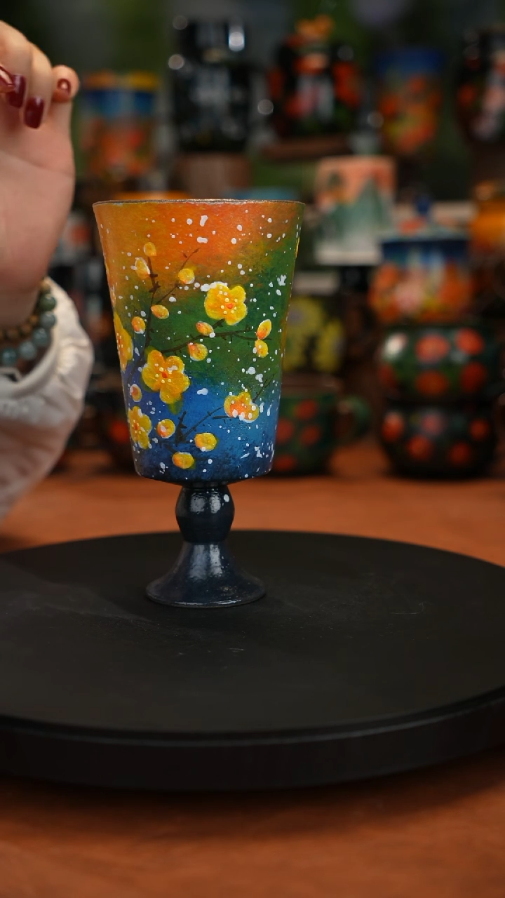 紫砂油画手绘釉下彩