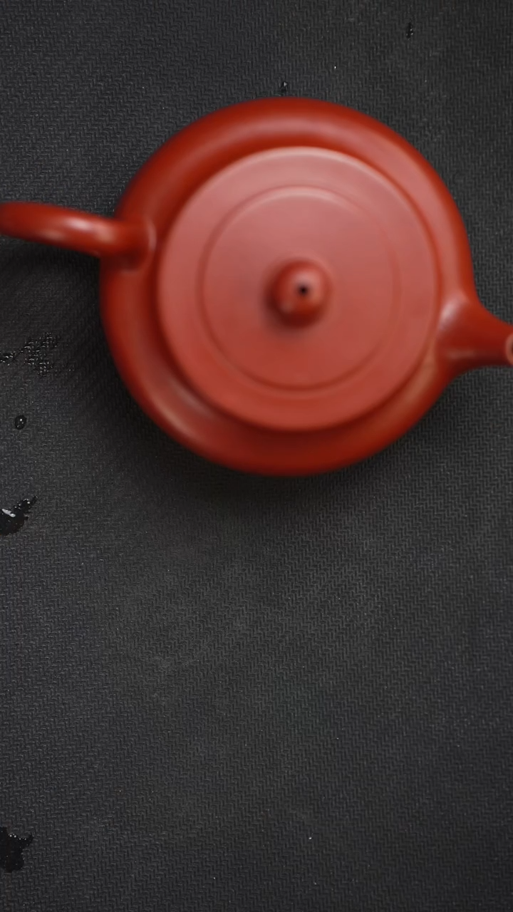 【闪购商品】紫砂茶壶庞灿俊朱泥光素扁韵160cc