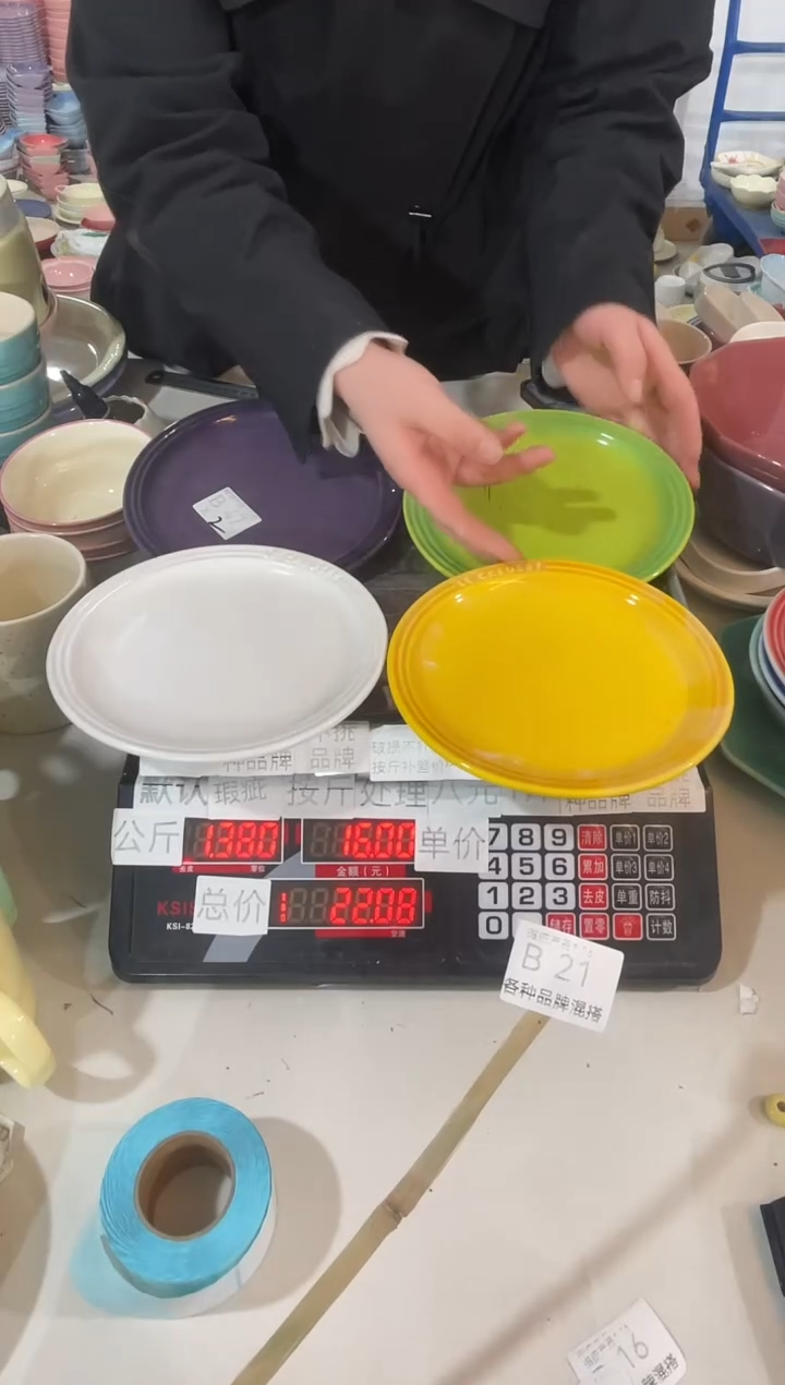 【闪购商品】其他瓷片微瑕陶瓷餐具家用B21