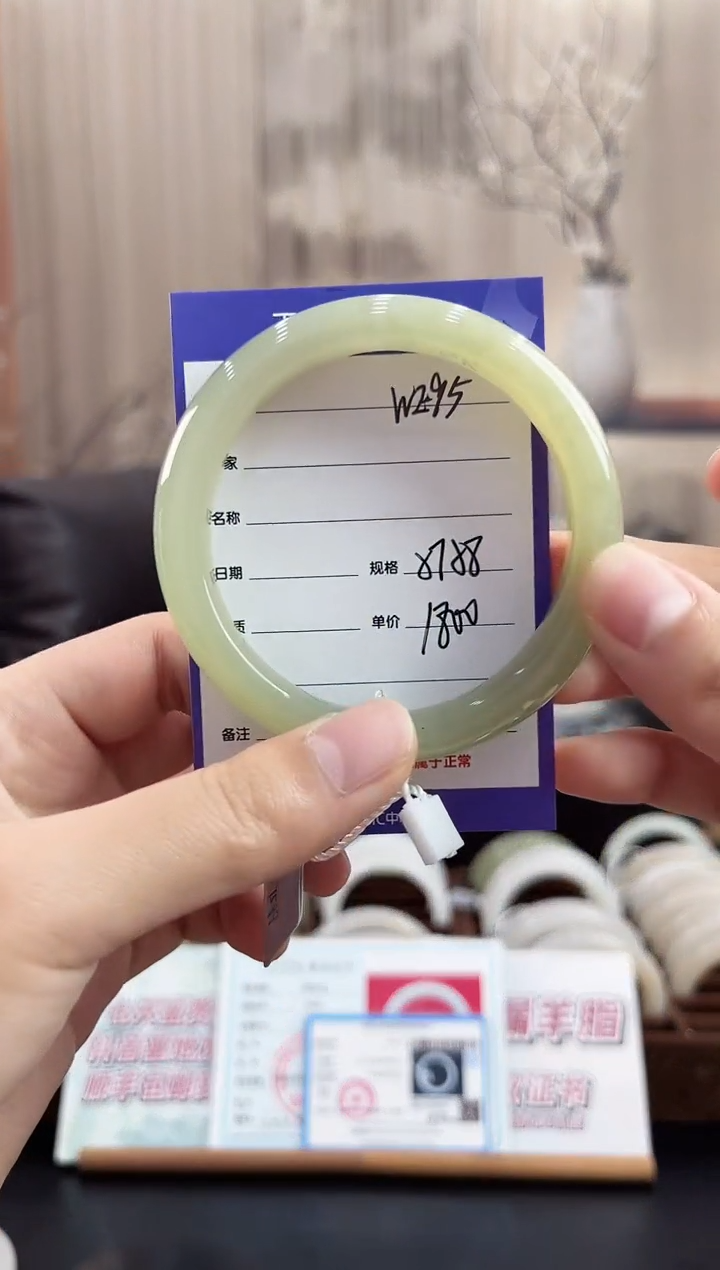 未镶嵌手镯和田玉WE95微色差