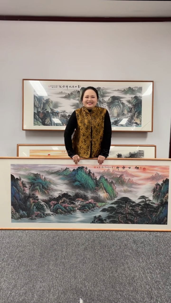 【闪购商品】国画旭日东升210*80陈亮老师