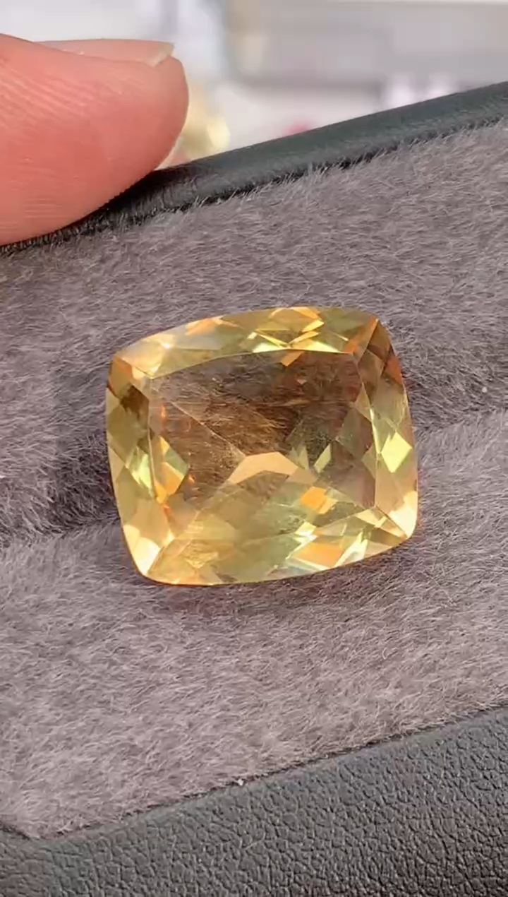 水晶珠宝半成品未镶嵌20.0-60天然黄水晶