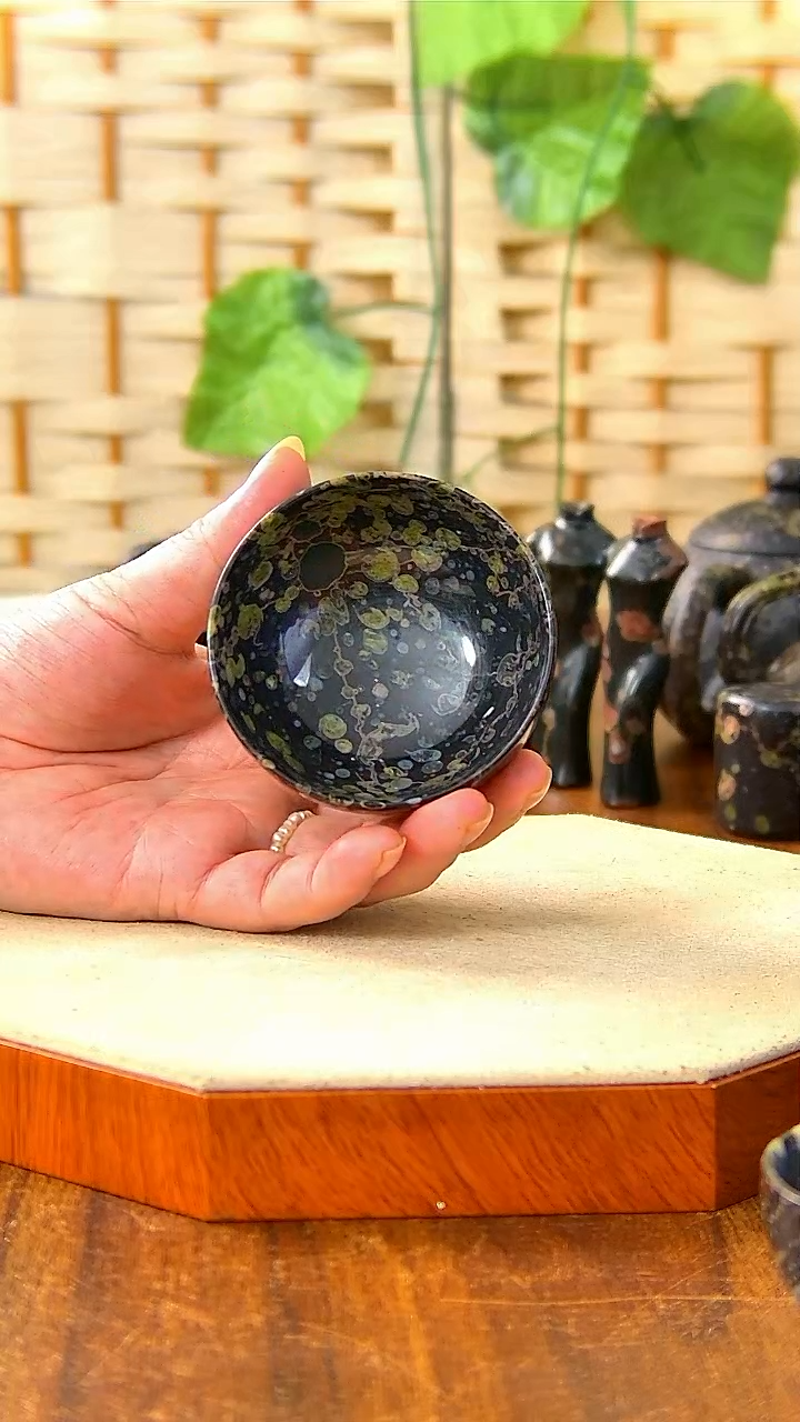 土*奢上奢精品梅花玉茶碗