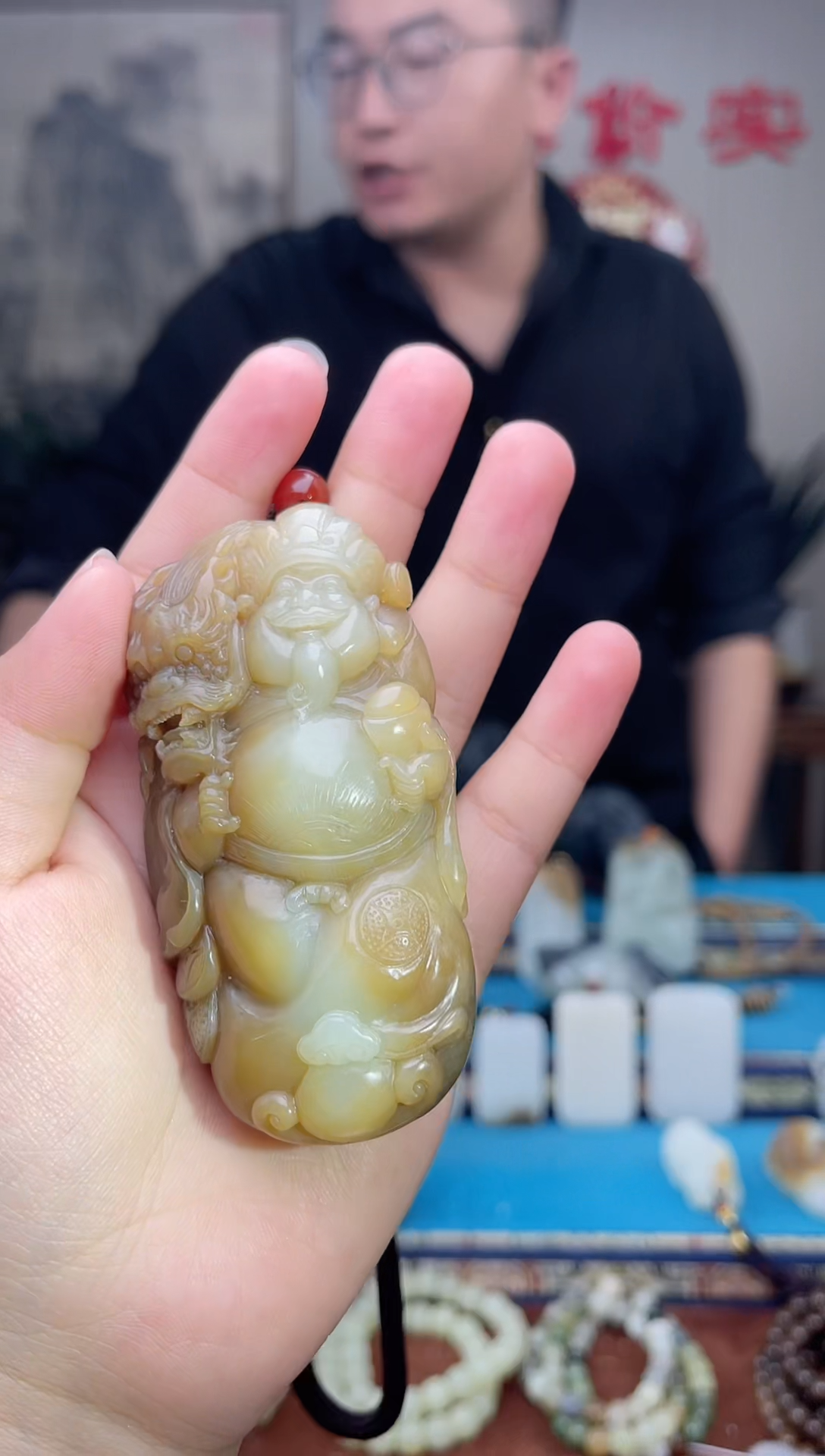 和田玉未镶嵌挂件1