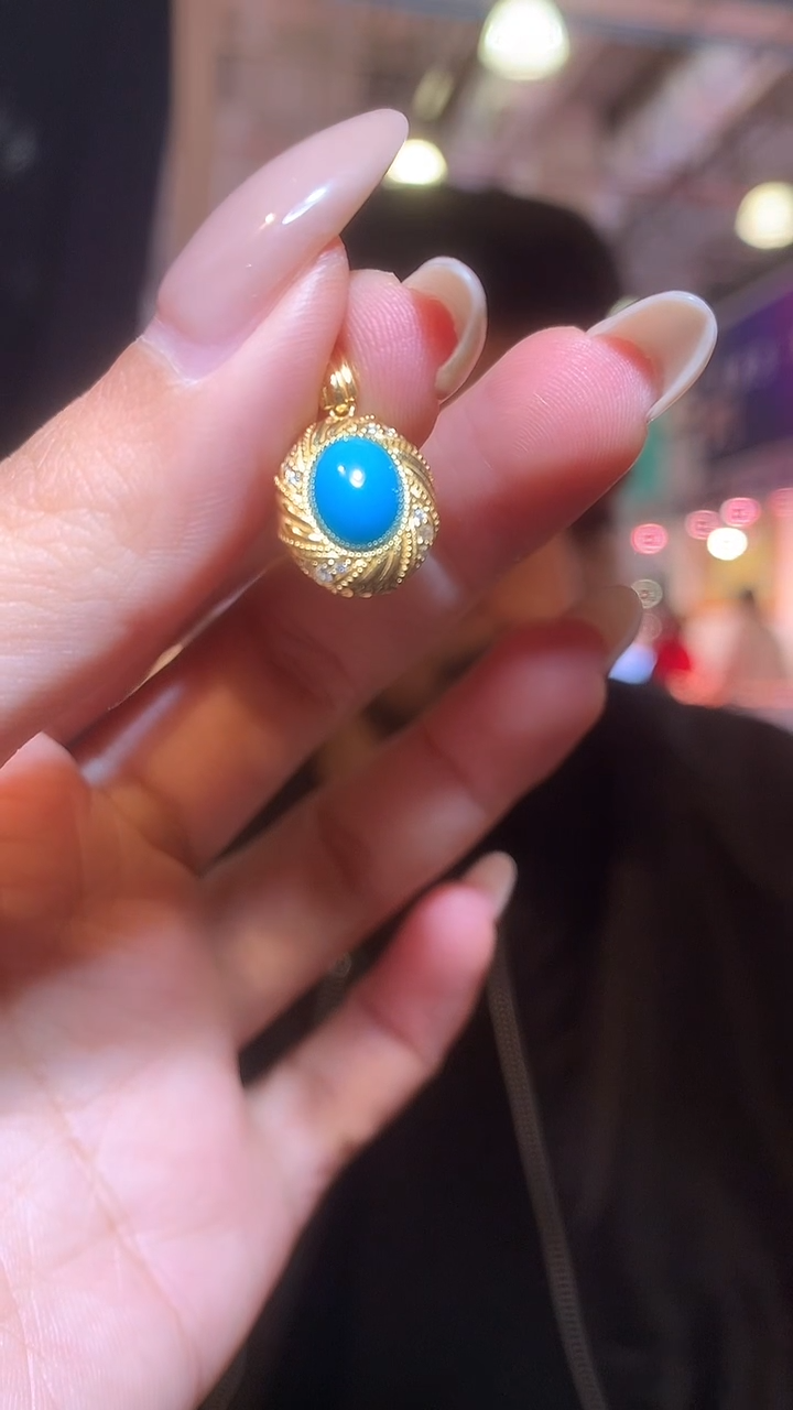 银S925镶嵌绿松石颈饰【宝石世家严选】