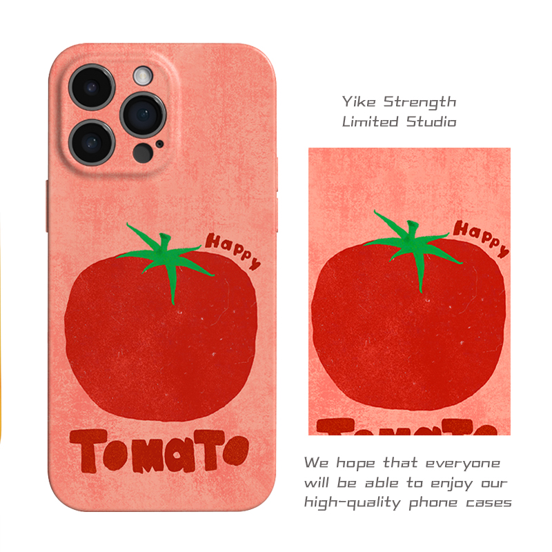 大番茄菲林壳软壳适用iphone苹果16pro可爱情侣小米15VIVO华为
