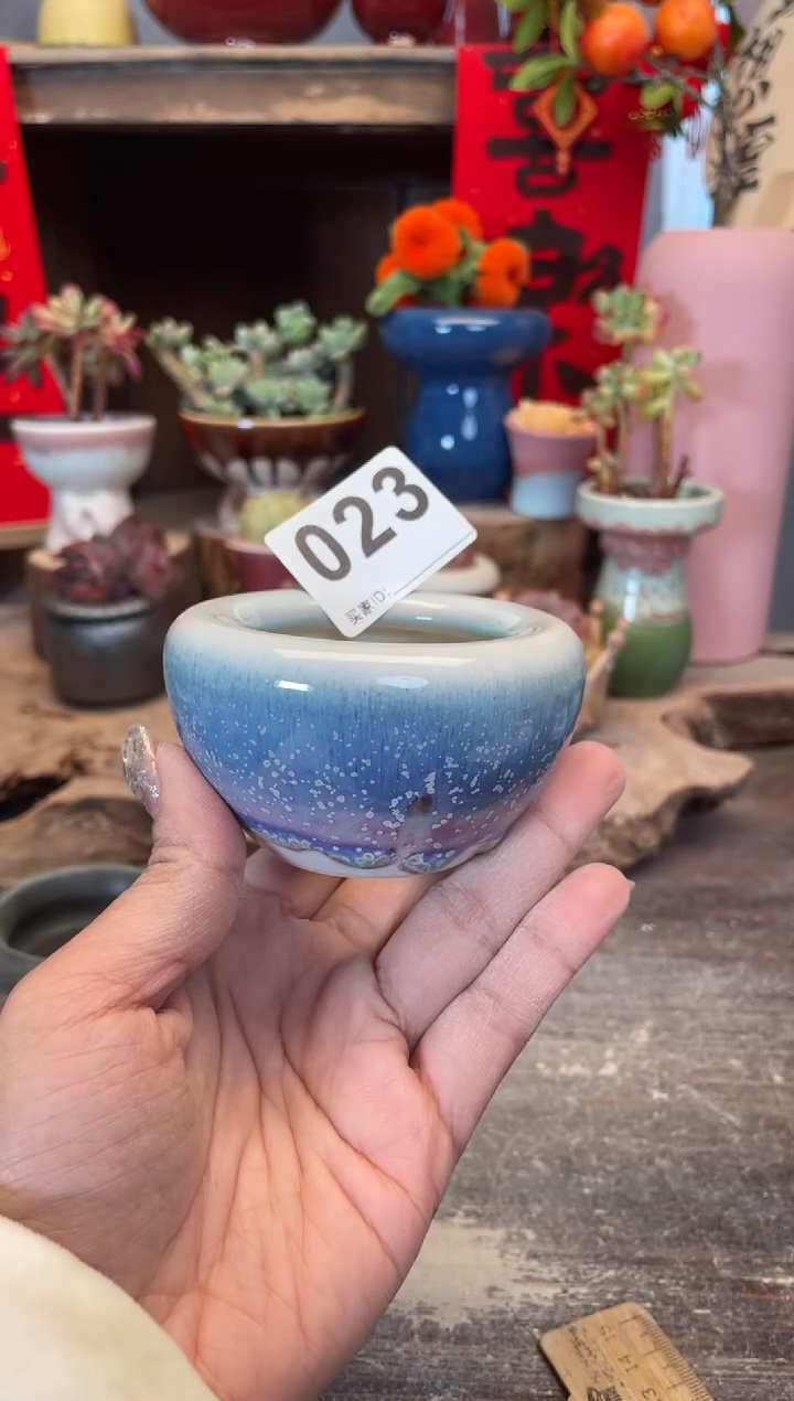 【闪购商品】摆件023微瑕知木小芳花盆