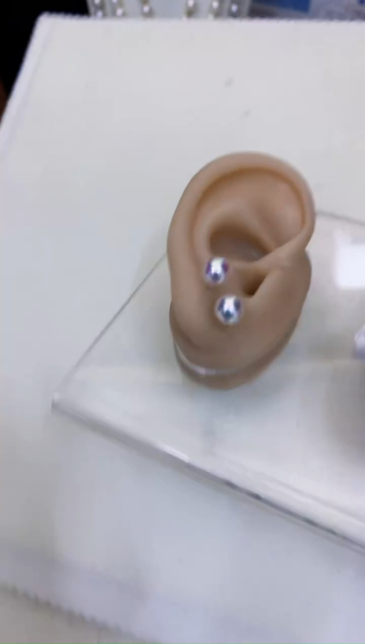 18K金镶嵌海水珍珠饰品6-7素钉定制