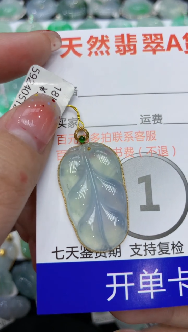 【闪购商品】翡翠颈饰18K金镶嵌111111111111