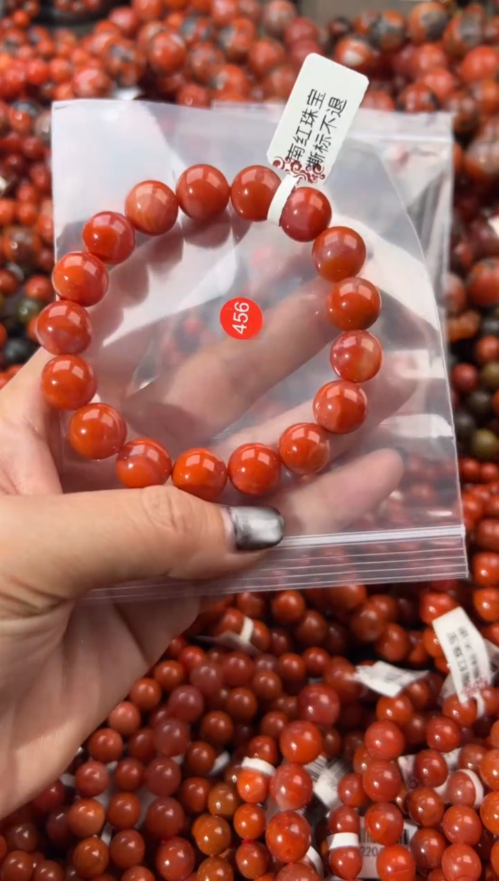 未镶嵌手串南红玛瑙12+