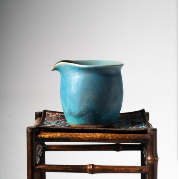 [湔江蓝·公道杯分茶]广达窑艺·茶席杯纯手工陶瓷茶具主人杯茶杯