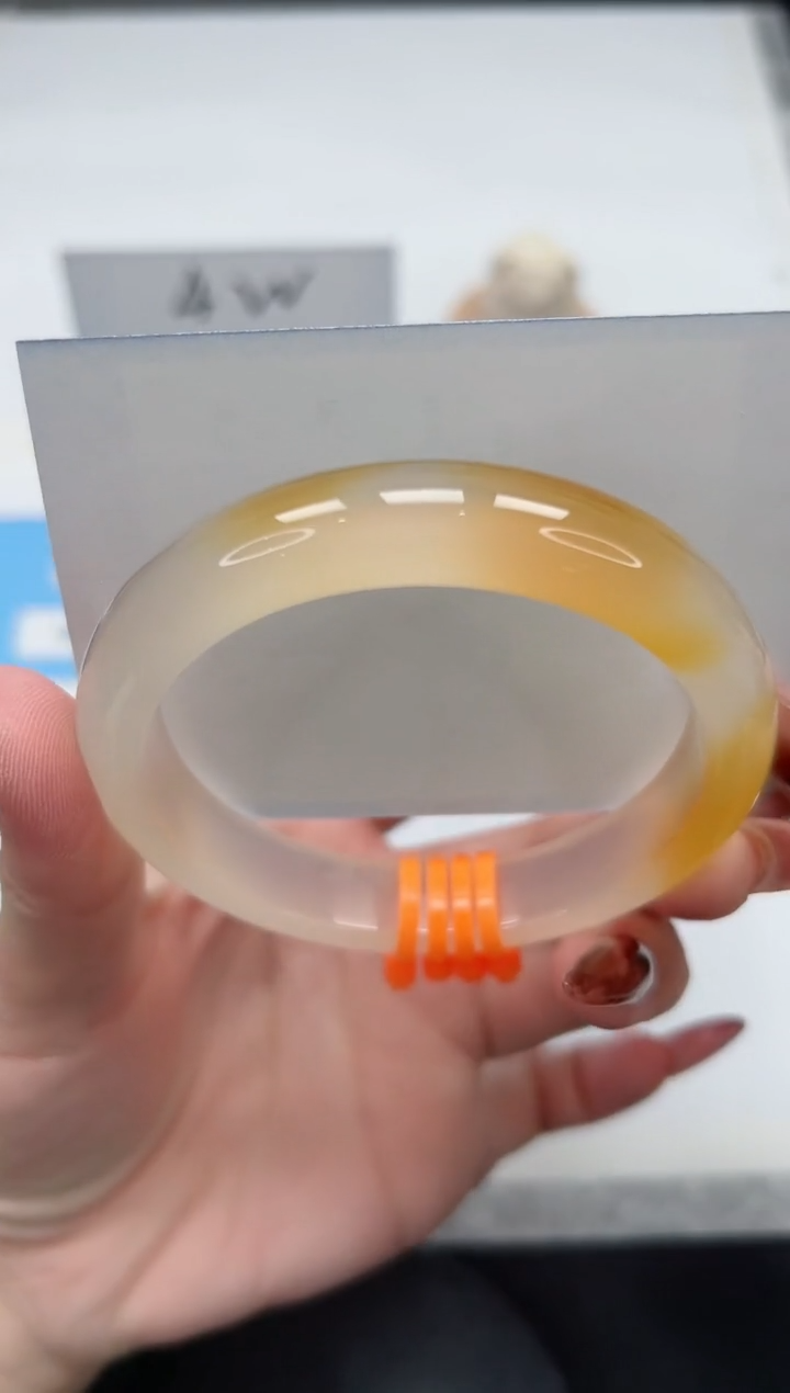 【闪购商品】玛瑙/玉髓手镯未镶嵌220/香槟60.5