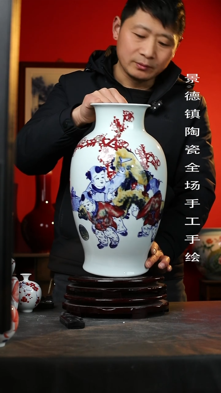 【闪购商品】摆件景德镇陶瓷手工手绘30