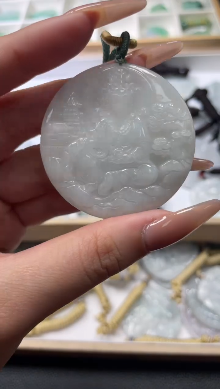 颈饰未镶嵌翡翠天然A货翡翠随机发一件139