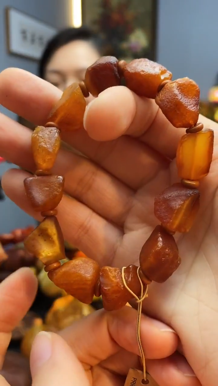 手链琥珀未镶嵌手串