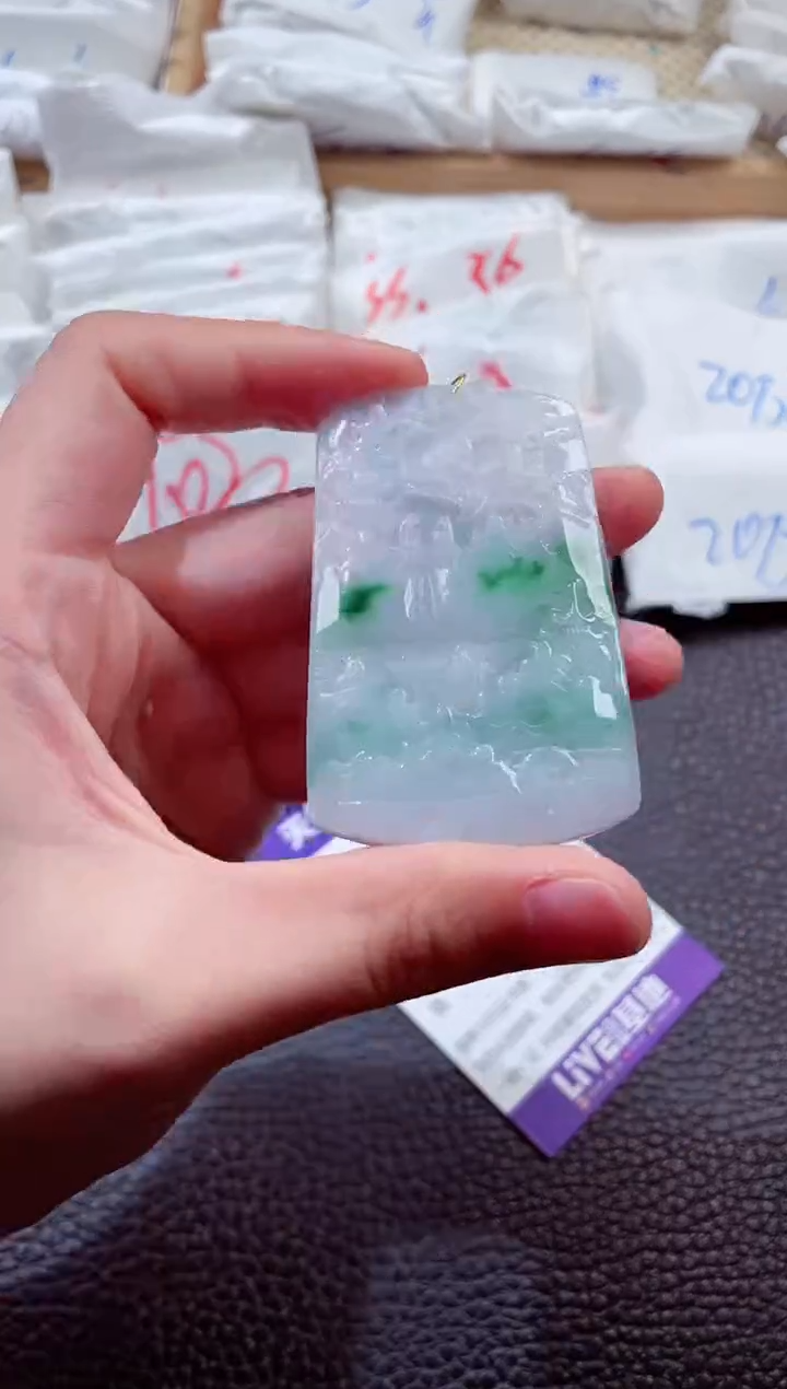 翡翠未镶嵌颈饰00005645