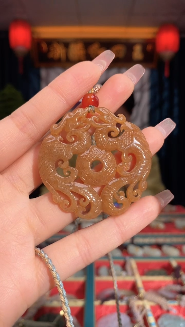 【闪购商品】和田玉颈饰未镶嵌龙凤