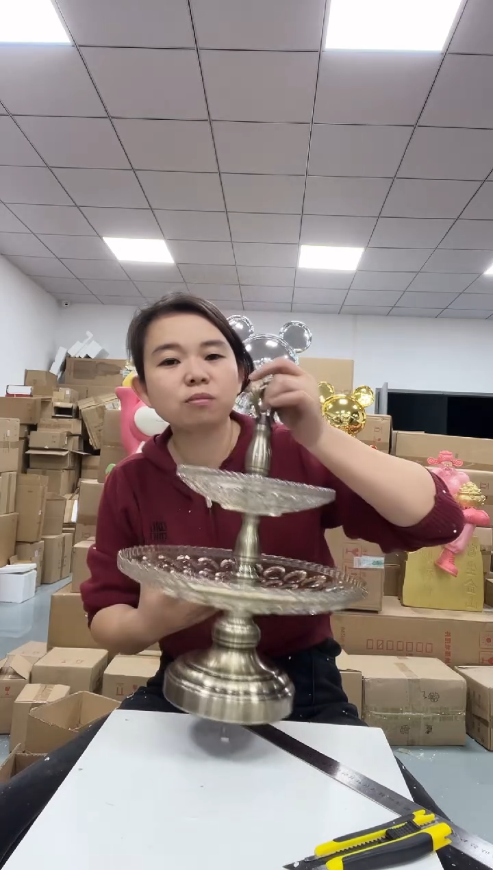 树脂元宝双层果盘