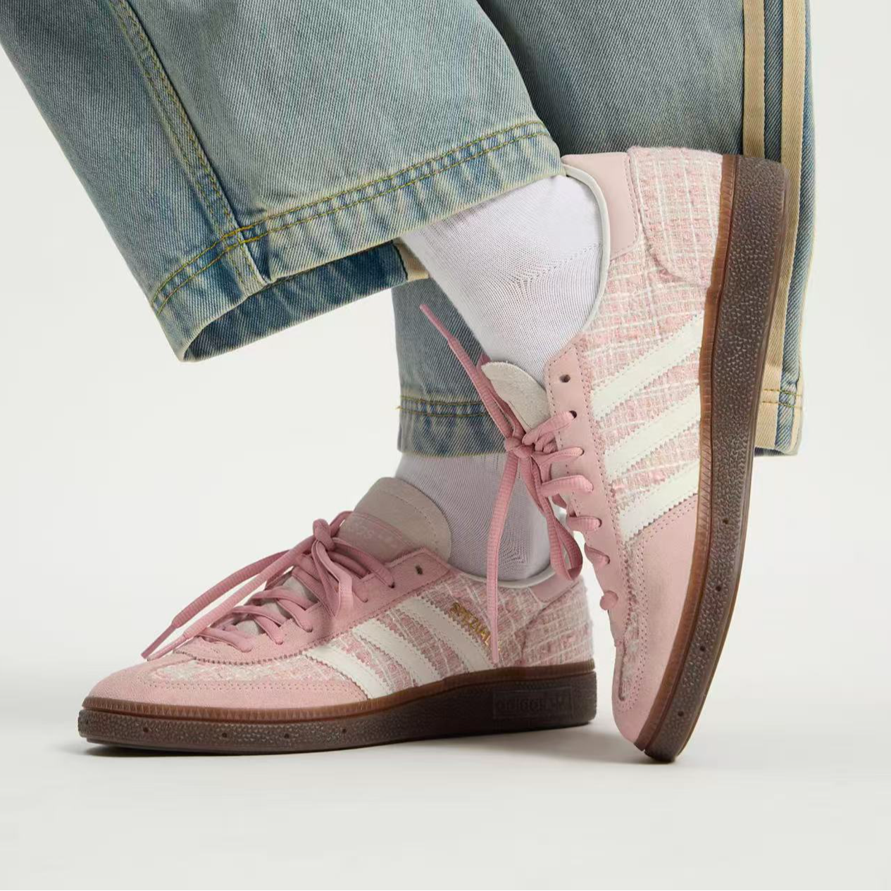 adidas HANDBALL SPEZIAL W 「T头鞋」经典运动板鞋德训鞋JR4503