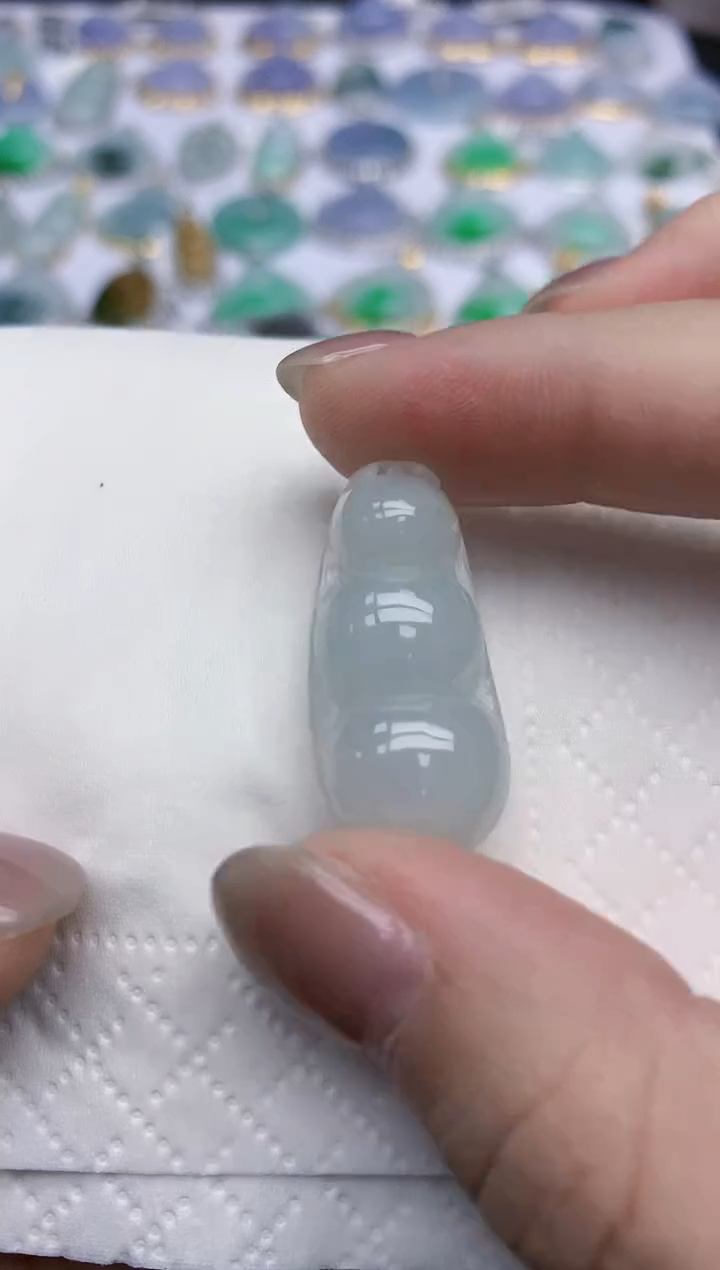 【闪购商品】翡翠颈饰18K金镶嵌天然翡翠A货