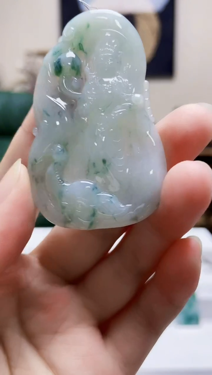 未镶嵌定制翡翠吊坠207